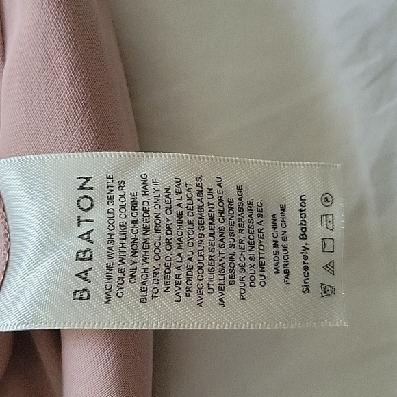 Aritzia Babaton 90s Mini Dress in Fawn Pink- Size 6- New! - Picture 10 of 15